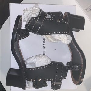 Isabel Marant Black Studded Sandals